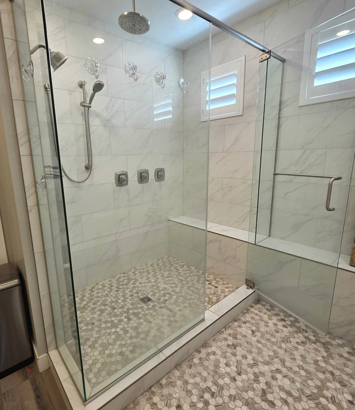 Detailed clean shower enclosure